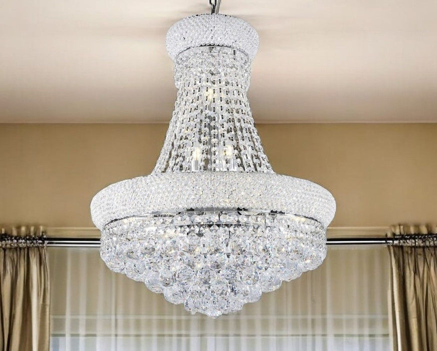 Lantern Empire Transparent Glass Led Ceiling Light With Clear Shades - Silver