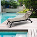 Giga outdoor chaise lounge chair back and seat cushions set, weather-resistant fabric, plush padding, designed for outdoor patio furniture.