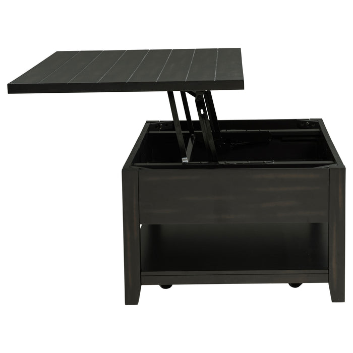 Payne 48-inch Mobile Lift Top Coffee Table Distressed Java