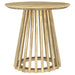 CoasterEveryday Touhy 2-piece round coffee and end table set in natural mango finish