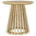 CoasterEveryday Touhy 2-piece round coffee and end table set in natural mango wood