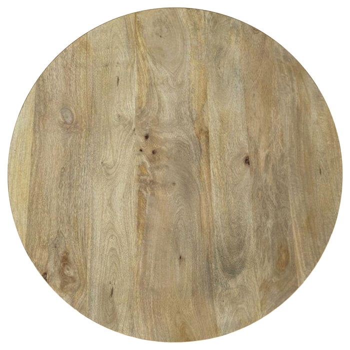 CoasterEveryday Touhy 2-piece round coffee and end table set in natural mango wood