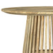 CoasterEveryday Touhy round solid wood cocktail coffee table in natural mango finish