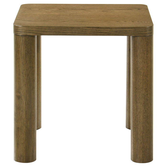 Castlewood 2-piece Cocktail Coffee Table Set Brown Oak