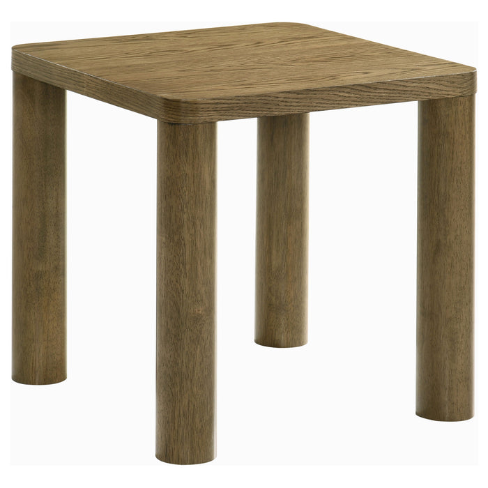 Castlewood 3-piece Cocktail Coffee Table Set Brown Oak