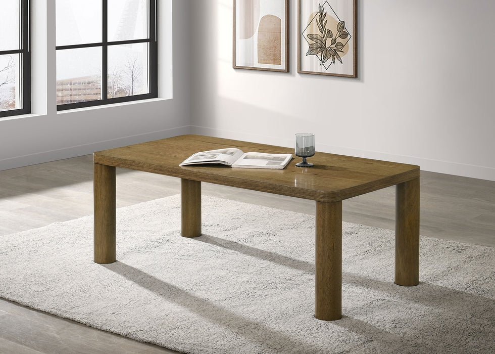 Castlewood Engineered Wood Cocktail Coffee Table Brown Oak