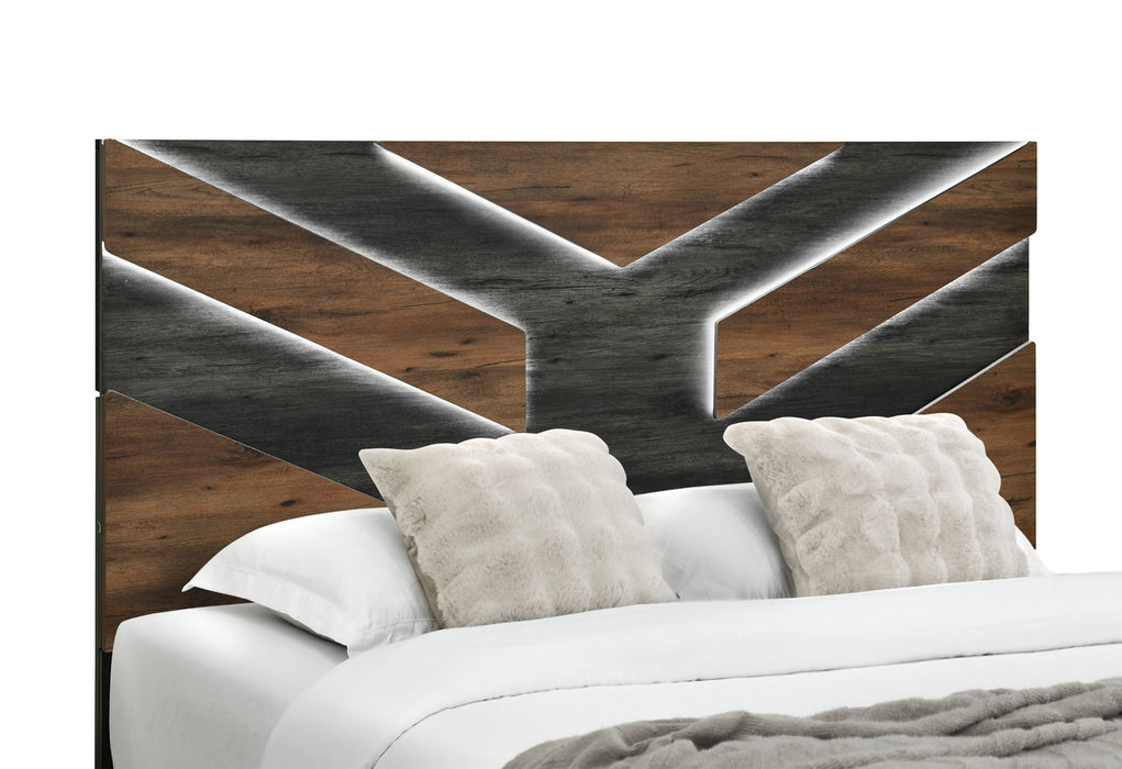 Optimus - King Bed - Black / Brown