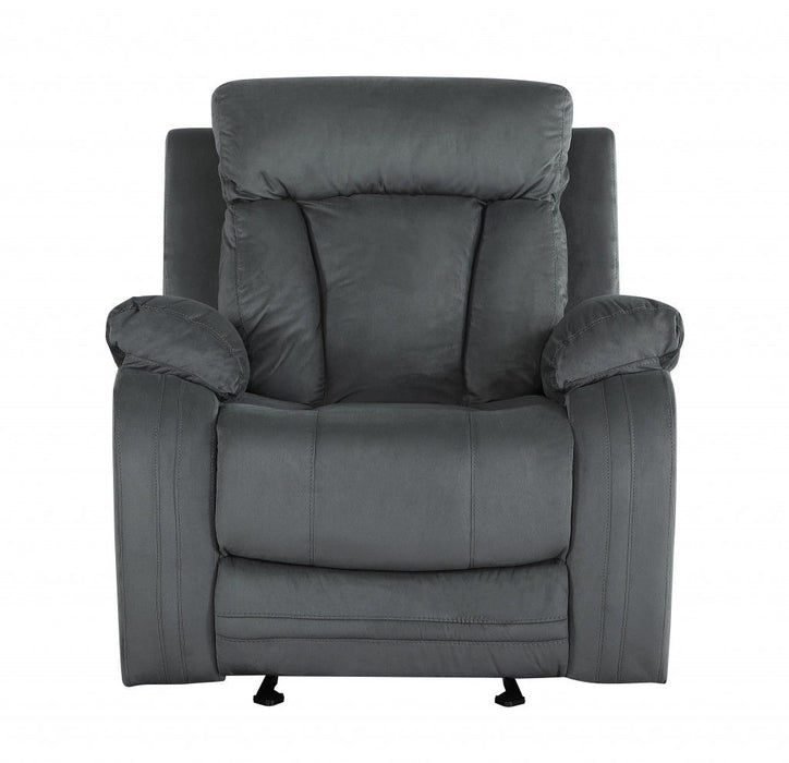 Modern Gray Fabric Chair - Gray