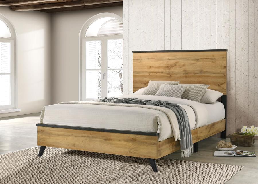 Kaywood - Eastern King Panel Bed - Natural Pine