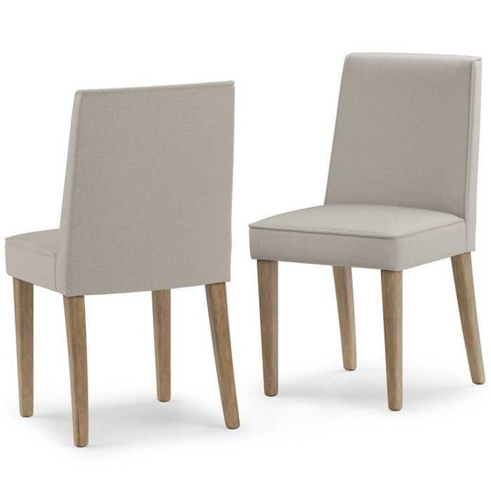 Wood Dining Parsons Chairs (Set of 2) - Natural / Brown