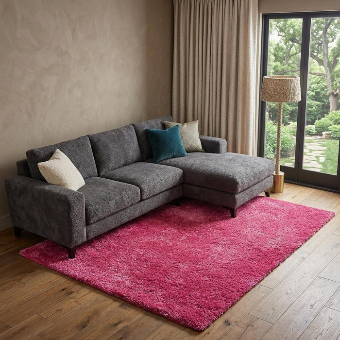 8' X 11' Shag Hand Tufted Area Rug (574440) - Pink