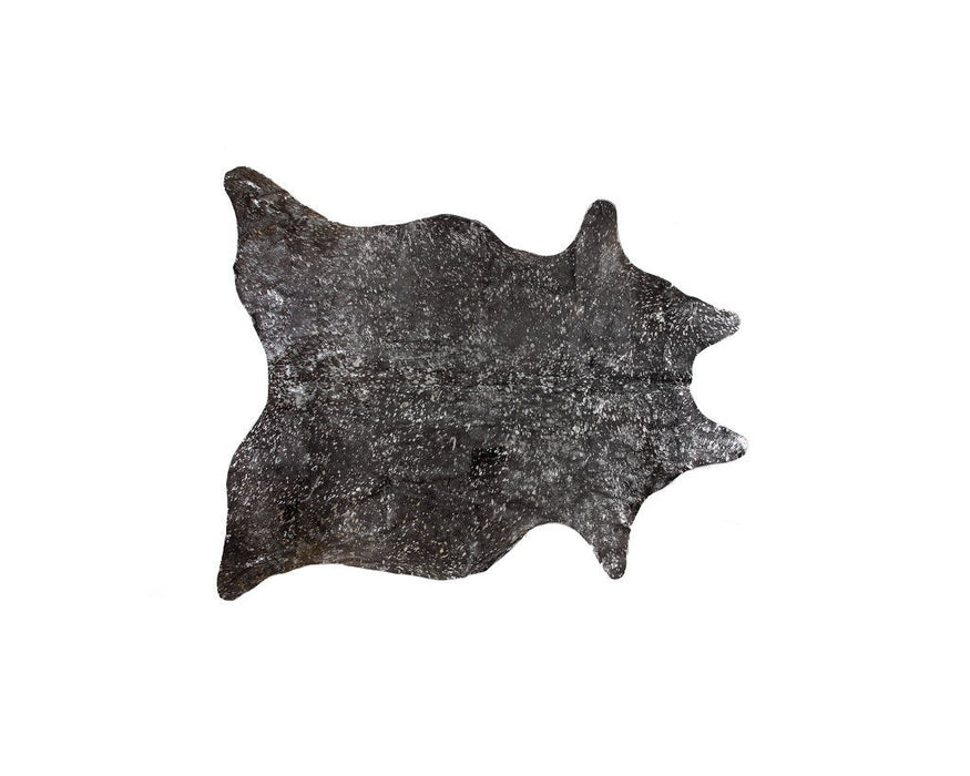 5' x 7' Cowhide Hand Knotted Area Rug - Brown And Silver