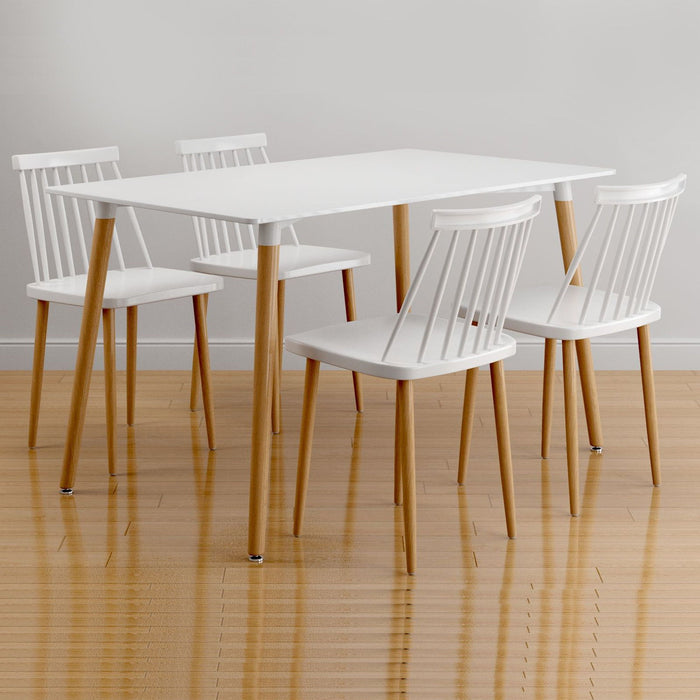 30" Solid Wood Dining Table - White