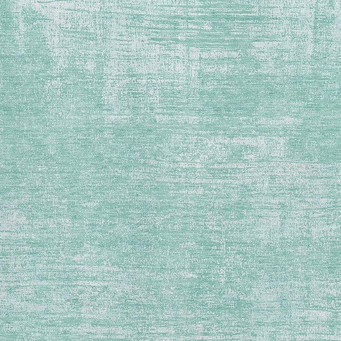 10' X 14' Abstract Washable Area Rug With UV Protection (667150) - Turquoise / Ivory