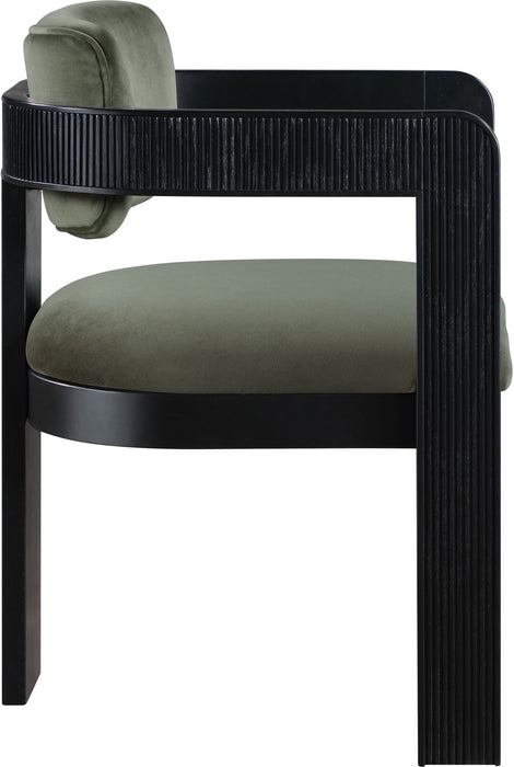 Sacha - Velvet Dining Chair With Black Base (Set of 2)