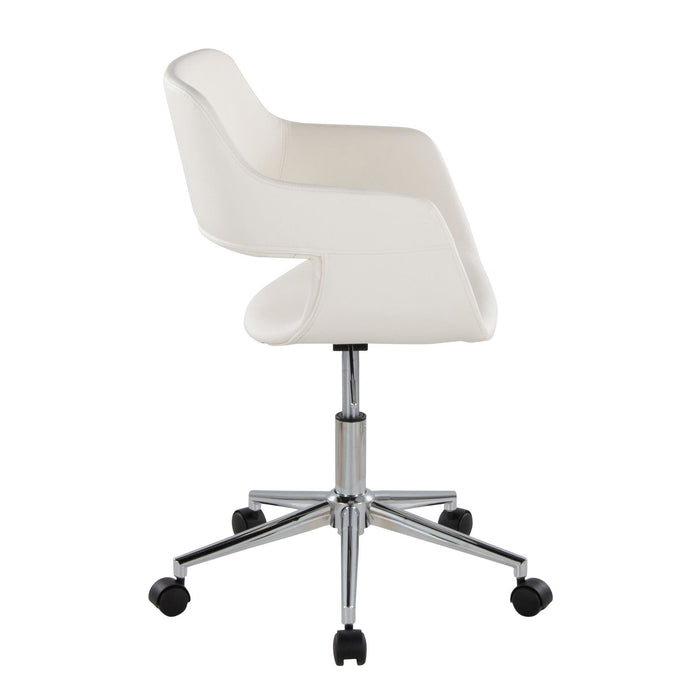 Margarite - Task Chair - Chrome Metal