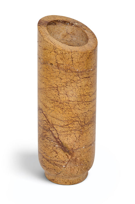 Genuine marble vase from Meridian Furniture's Lochlan collection, elegant vessel with smooth marble finish and classic shape.