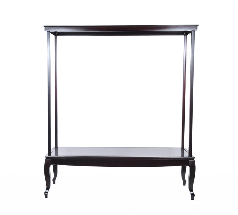 23" Glass Standard Display Stand - Dark Brown