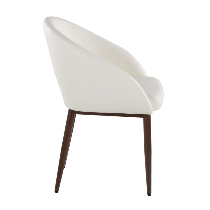 Renee - Upholstered Contemporary Chair (Set of 2) - Walnut Metal Legs