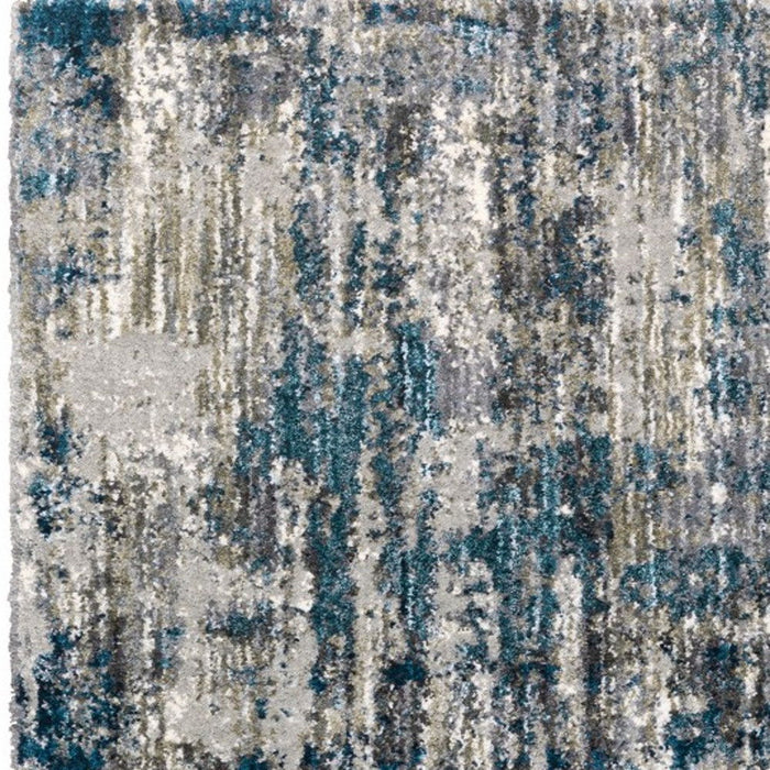 5' x 8' Gray Skies Area Rug - Gray And Blue