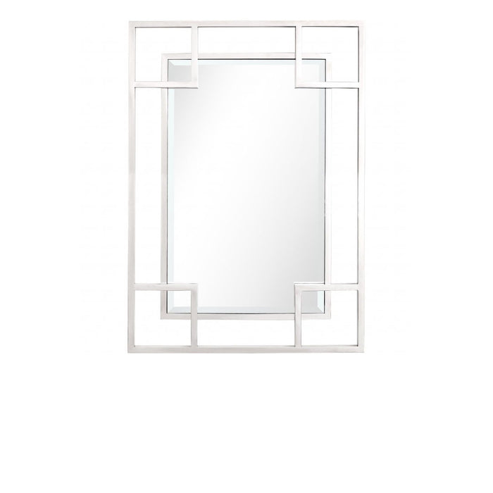 42" Framed Accent Mirror - Silver