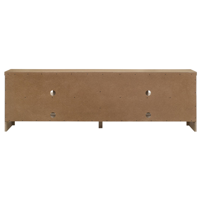 Brenham 79-inch 4-door TV Stand Media Console Washed Oak