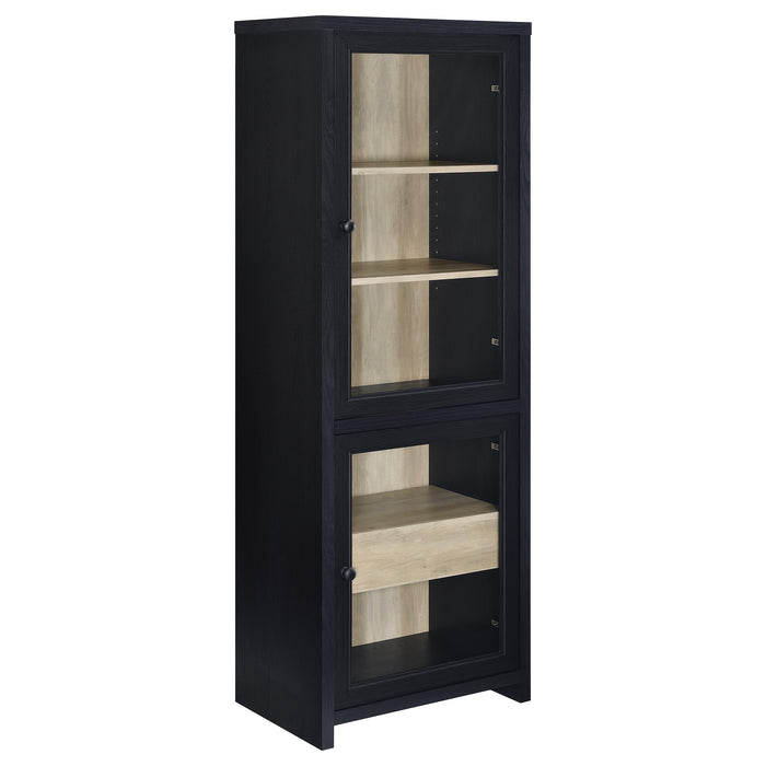 Denison 3-piece black entertainment center with 79-inch TV stand and matching furniture, made by CoasterEveryday.