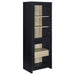Denison 3-piece black entertainment center with 79-inch TV stand and matching furniture, made by CoasterEveryday.