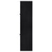 Black CoasterEveryday Denison 3-piece entertainment center with a 79-inch TV stand, featuring open shelves and storage compartments.