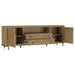 Arini Rattan Cane 2-Door TV Stand Media Console in Sand Wash by CoasterEveryday
