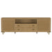 Arini Rattan Cane 2-door TV Stand Media Console in sand wash by CoasterEveryday