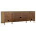 Arini Rattan Cane 2-Door TV Stand Media Console in Sand Wash by CoasterEveryday