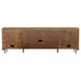 Arini Rattan Cane 2-Door TV Stand Media Console in Sand Wash by CoasterEveryday
