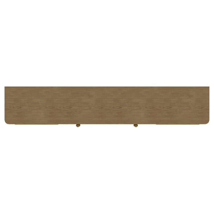 Arini Rattan Cane 2-door TV Stand Media Console Sand Wash