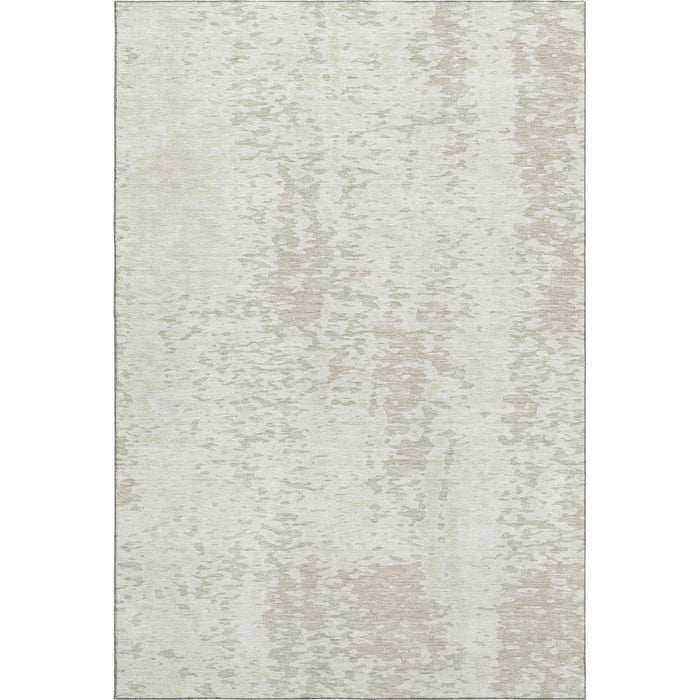 10' X 14' Abstract Washable Area Rug With UV Protection (675456) - Ivory / Beige