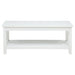 CoasterEveryday Skyview 44-inch white rectangular lift-top coffee table with spacious surface and storage compartment