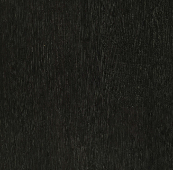 CoasterEssence Dacre round side end table with engineered wood top in dark charcoal