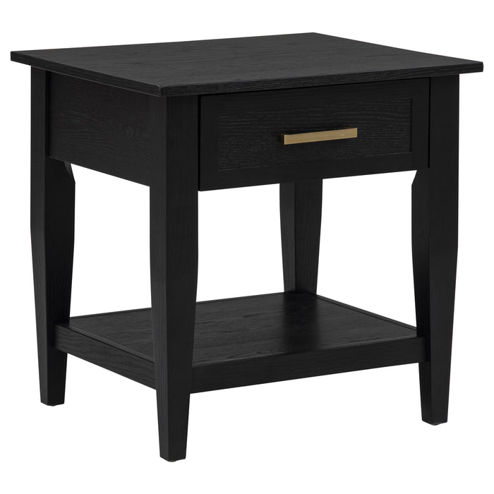 Lindenton 3-piece Wood Lift-Top Coffee and End Table Set Black