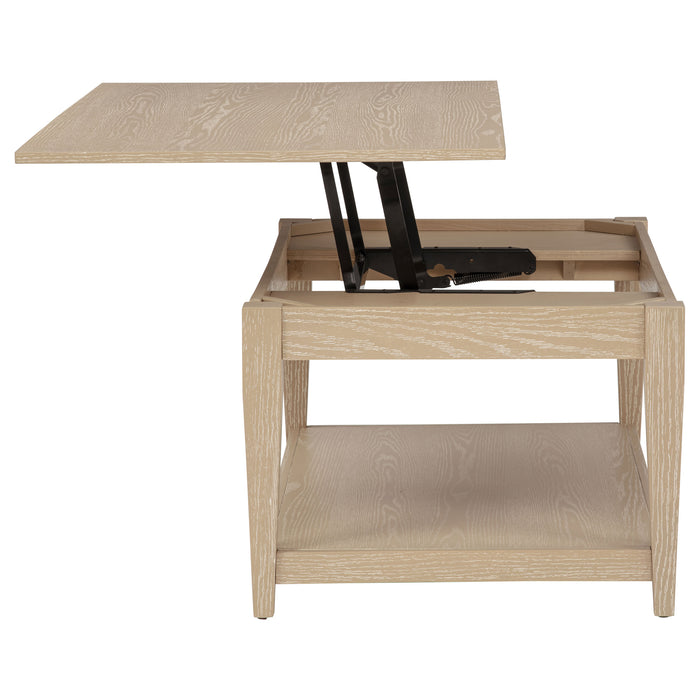 Lindenton Lift-Top Occasional Cocktail Coffee Table Blonde
