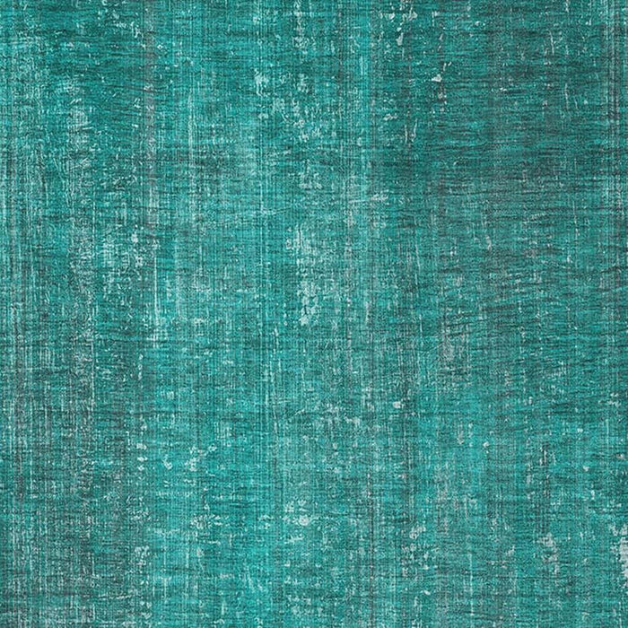 9' X 12' Striped Washable Area Rug With UV Protection (648771) - Teal / Ivory
