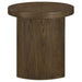 CoasterEveryday Sweeney 24-inch round wood occasional side end table in dark walnut finish