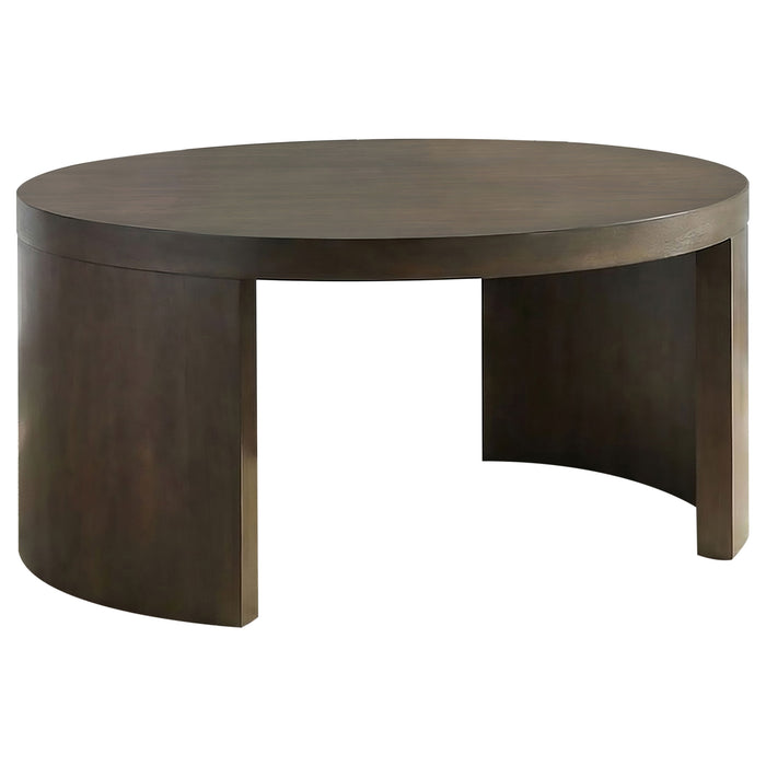 Sweeney 2-piece Coffee and End Occasional Table Set Dark Walnut