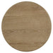 Adina round wood side end table by CoasterEveryday in distressed light brown finish