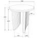 CoasterEveryday Adina round wood side end table in distressed light brown finish
