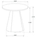 Franklin 2-piece round SmartTop pedestal coffee table set in grey and dark brown by CoasterEveryday