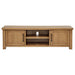 CoasterEveryday Beasley 71-inch wood TV stand with 2 doors in golden oak finish