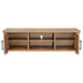 Beasley 2-door 71-inch wood TV stand media console in golden oak by CoasterEveryday
