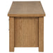 Beasley 2-door 71-inch wood TV stand media console in golden oak by CoasterEveryday