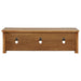 Beasley 2-door 71-inch wood TV stand media console in golden oak by CoasterEveryday