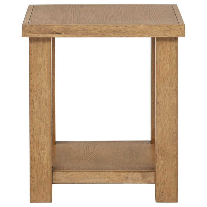 Beasley 2-Piece Wood Coffee Table Set Golden Oak
